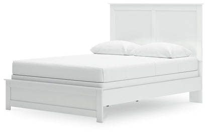 Bostwick Shoals Queen Panel Bed with Dresser and Nightstand in White - PKG021578