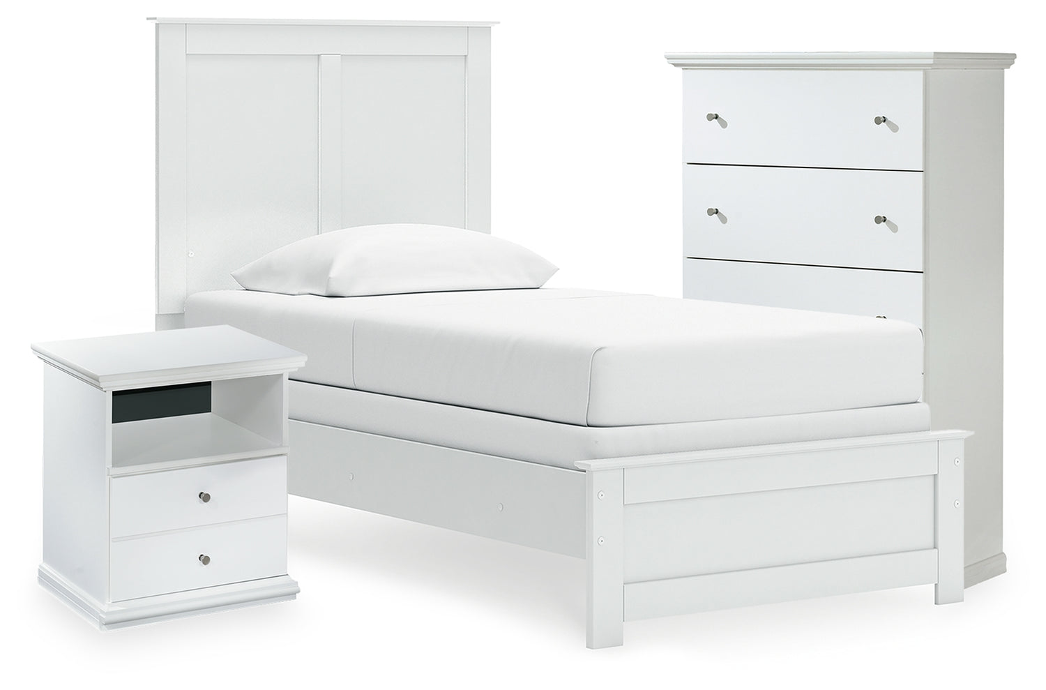 Bostwick Shoals Twin Panel Bed, Chest and Nightstand - B139B64