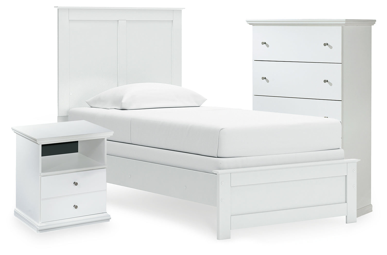 Bostwick Shoals Twin Panel Bed, Chest and Nightstand - B139B64