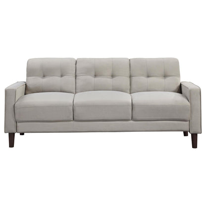 Bowen Beige 3-Piece Upholstered Track Arms Tufted Sofa Set from Coaster - Luna Furniture