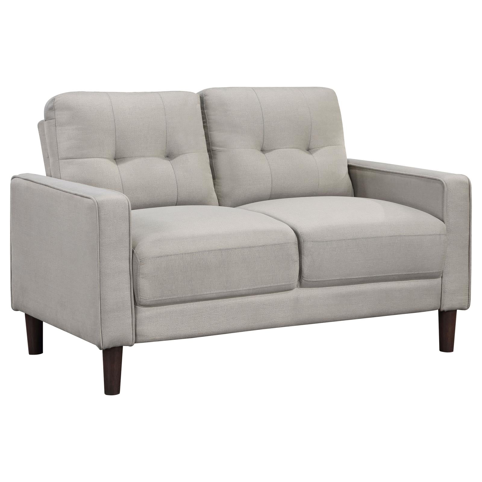 Bowen Beige 3-Piece Upholstered Track Arms Tufted Sofa Set from Coaster - Luna Furniture