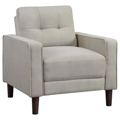 Bowen Beige 3-Piece Upholstered Track Arms Tufted Sofa Set from Coaster - Luna Furniture
