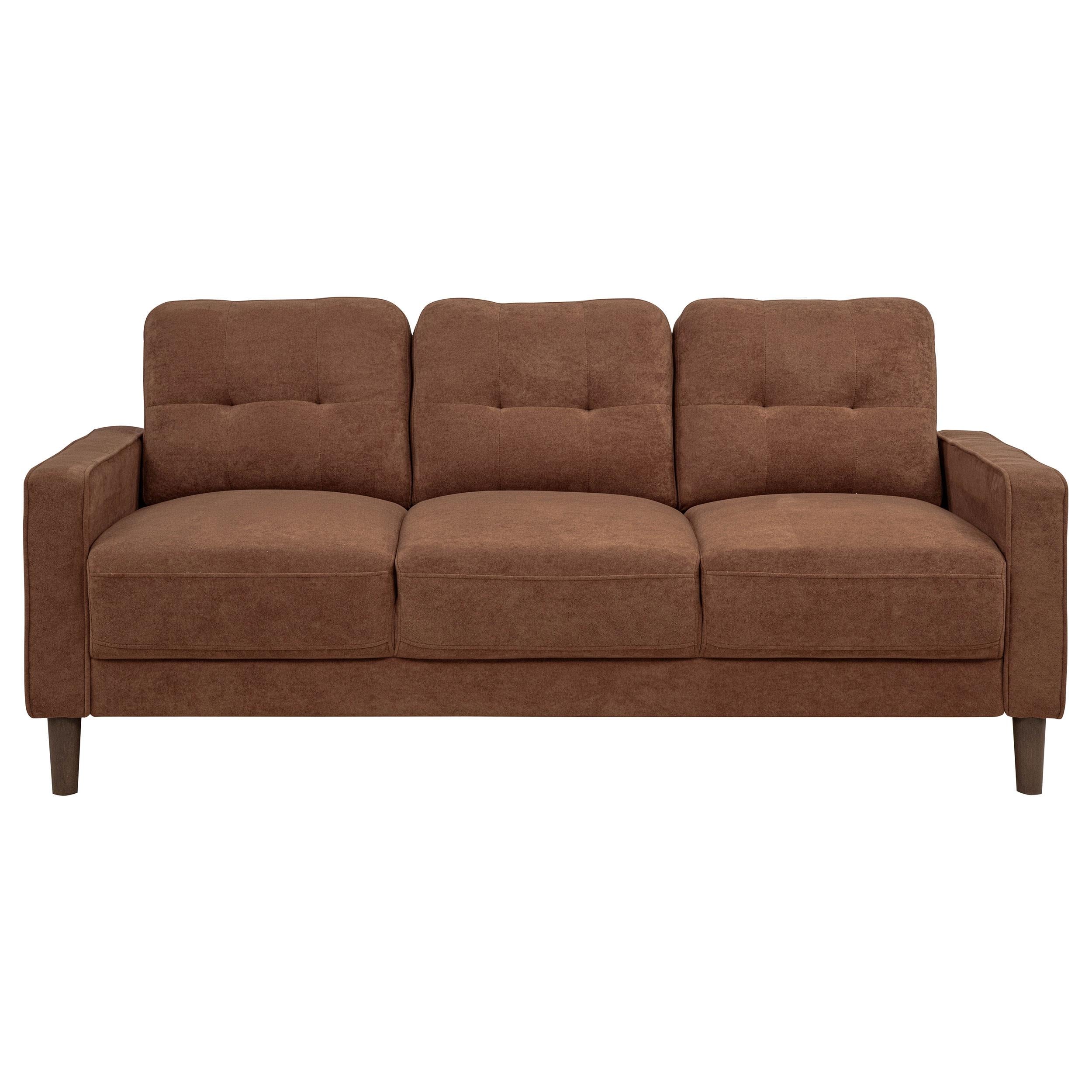 Bowen II 2-piece Fabric Upholstered Track Arm Sofa Set Rust - 509971-S2