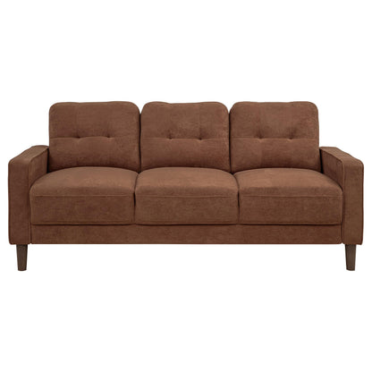 Bowen II 2-piece Fabric Upholstered Track Arm Sofa Set Rust - 509971-S2