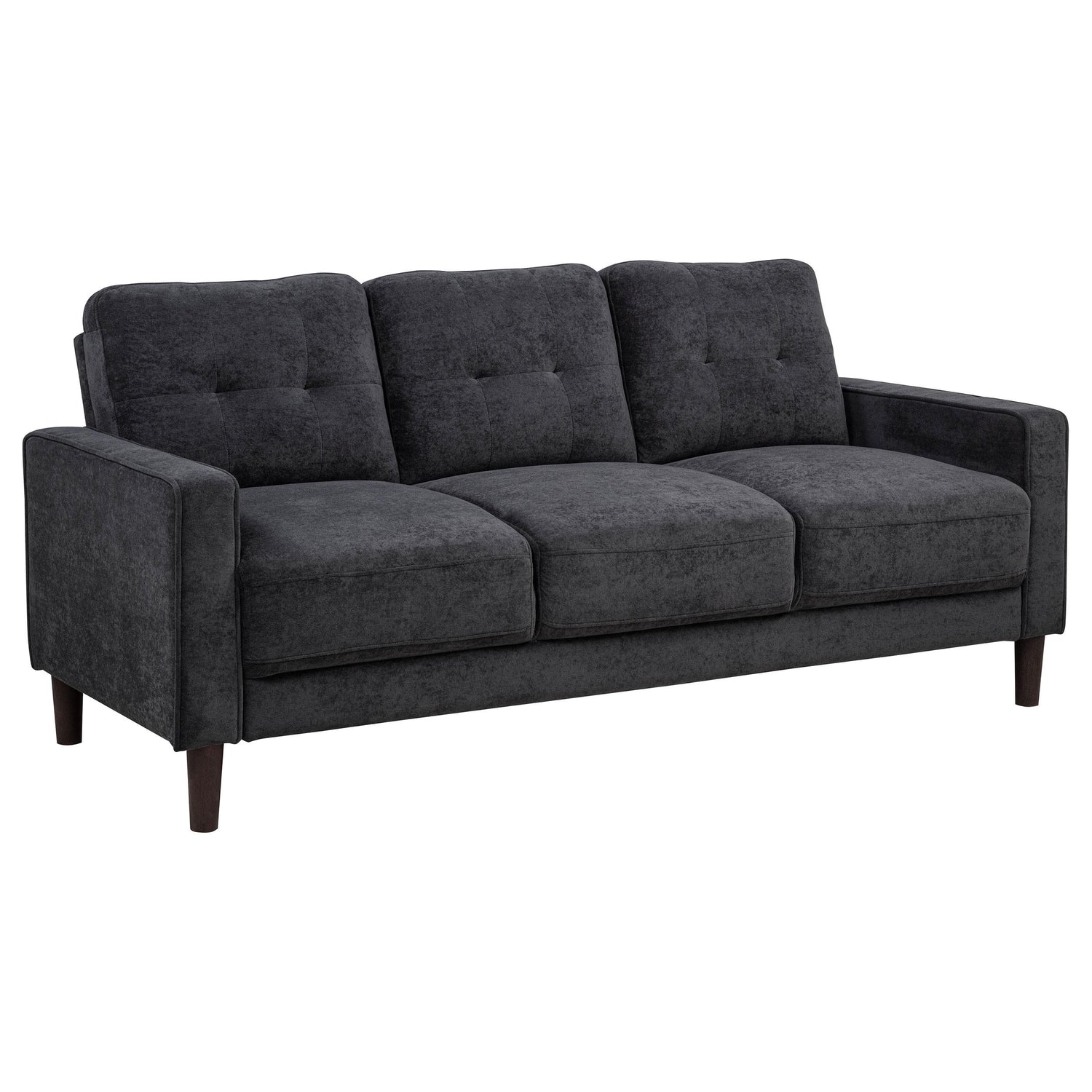 Bowen II 2-piece Upholstered Track Arm Sofa Set Steel Grey - 509981-S2