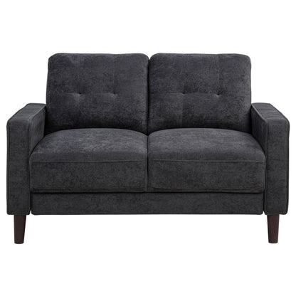 Bowen II 2-piece Upholstered Track Arm Sofa Set Steel Grey - 509981-S2