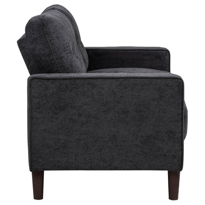 Bowen II 2-piece Upholstered Track Arm Sofa Set Steel Grey - 509981-S2