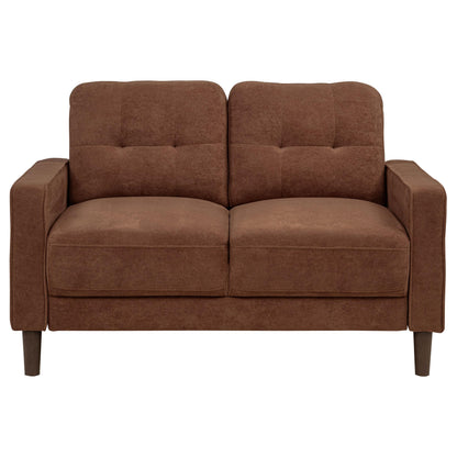 Bowen II 3-piece Fabric Upholstered Track Arm Sofa Set Rust - 509971-S3