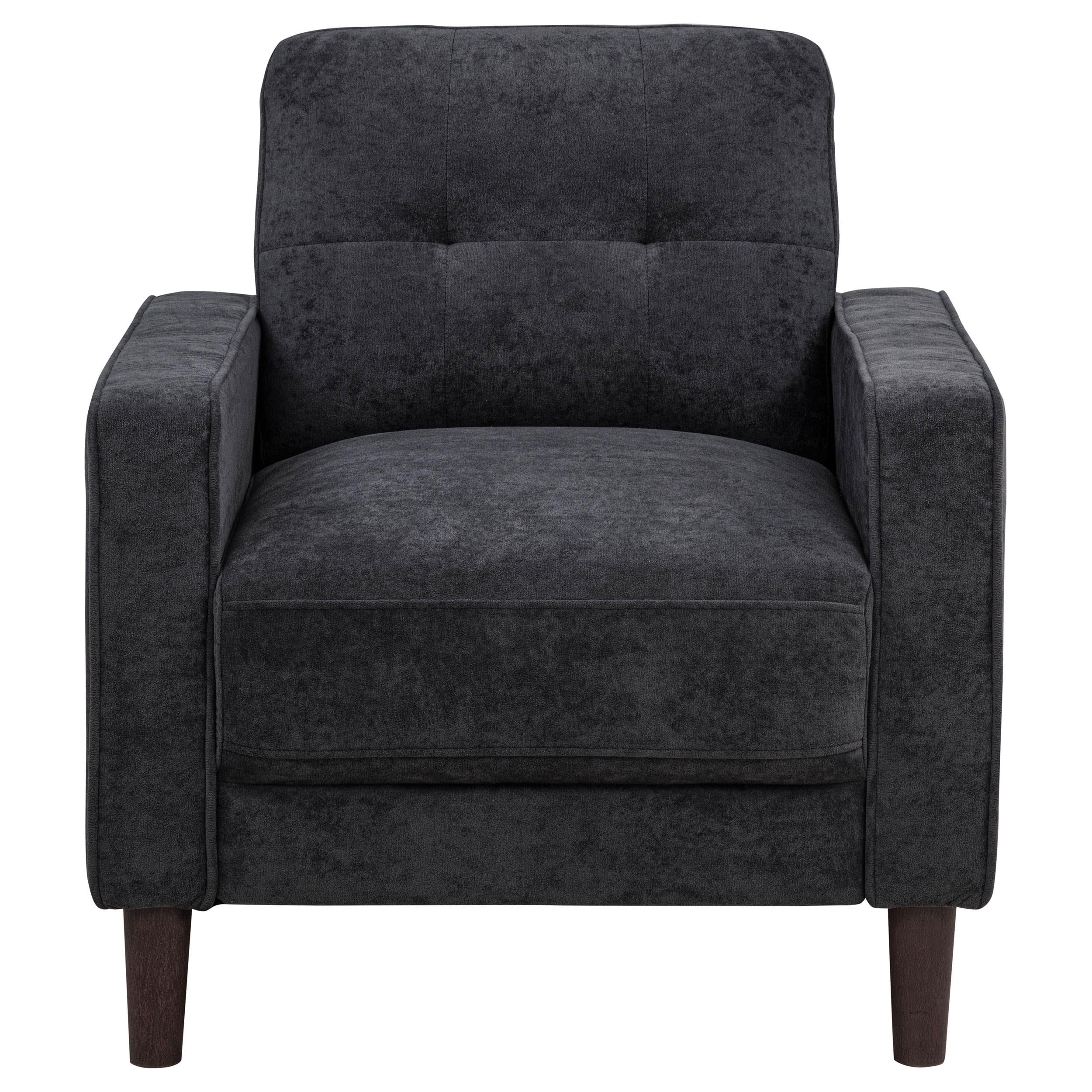 Bowen II 3-piece Upholstered Track Arm Sofa Set Steel Grey - 509981-S3
