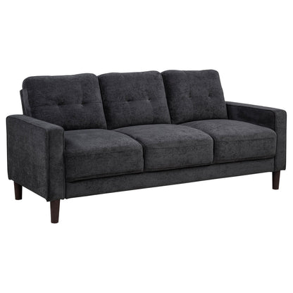 Bowen II 3-piece Upholstered Track Arm Sofa Set Steel Grey - 509981-S3