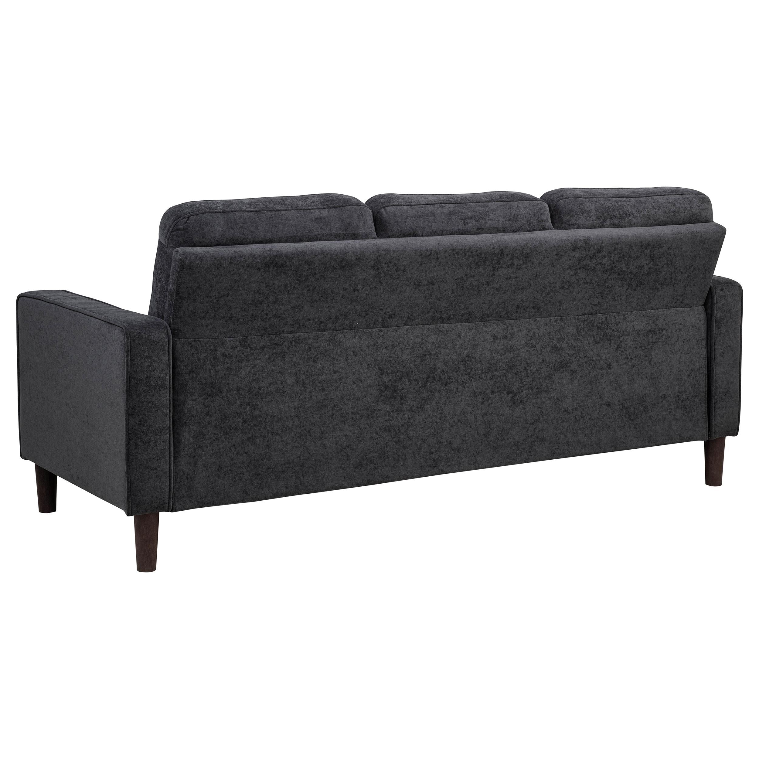 Bowen II 3-piece Upholstered Track Arm Sofa Set Steel Grey - 509981-S3