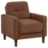 Bowen II Fabric Upholstered Track Arm Accent Chair Rust - 509973