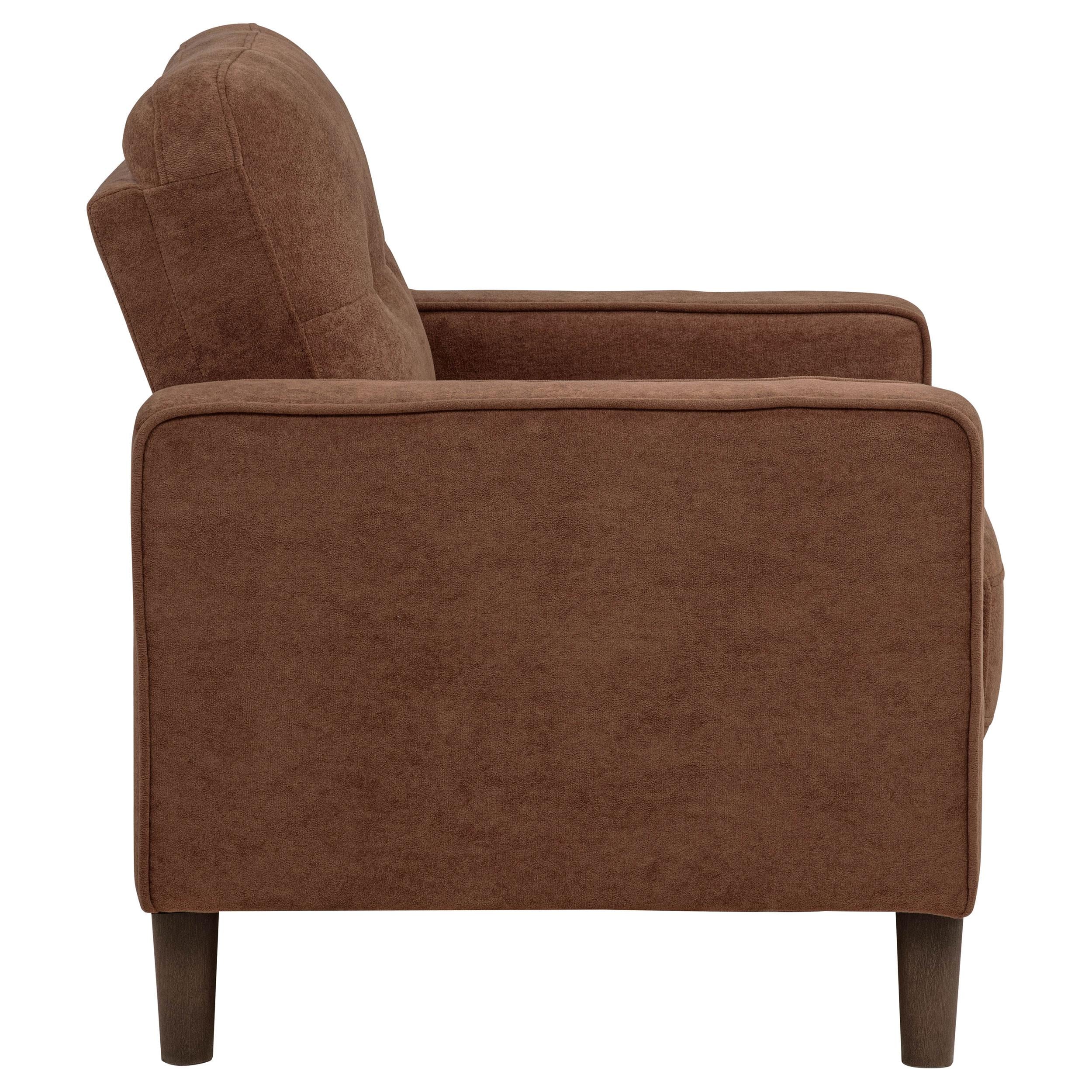 Bowen II Fabric Upholstered Track Arm Accent Chair Rust - 509973