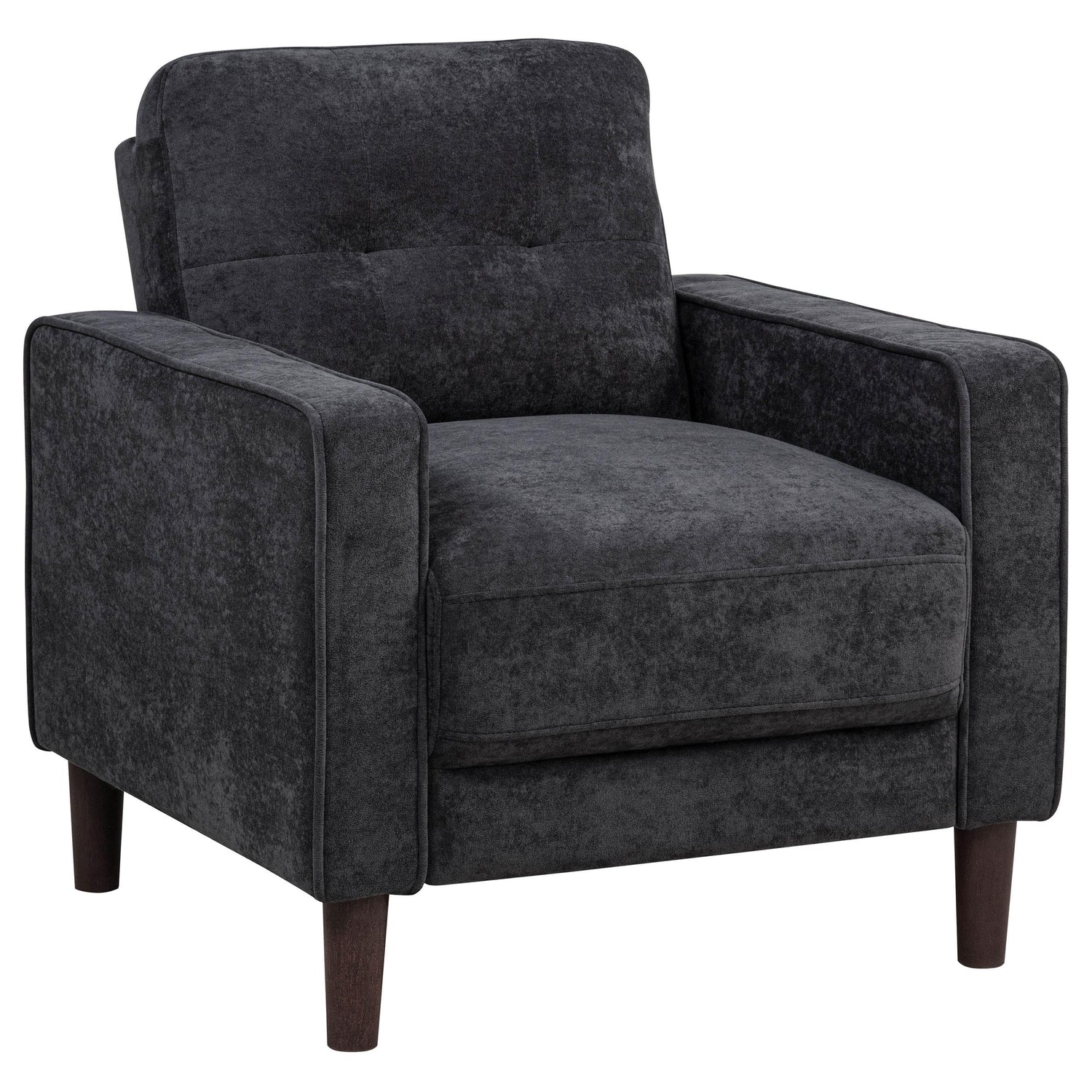Bowen II Fabric Upholstered Track Arm Chair Steel Grey - 509983