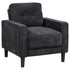 Bowen II Fabric Upholstered Track Arm Chair Steel Grey - 509983