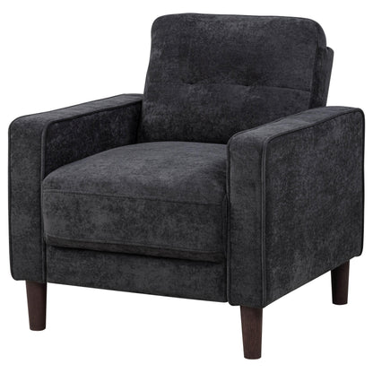 Bowen II Fabric Upholstered Track Arm Chair Steel Grey - 509983