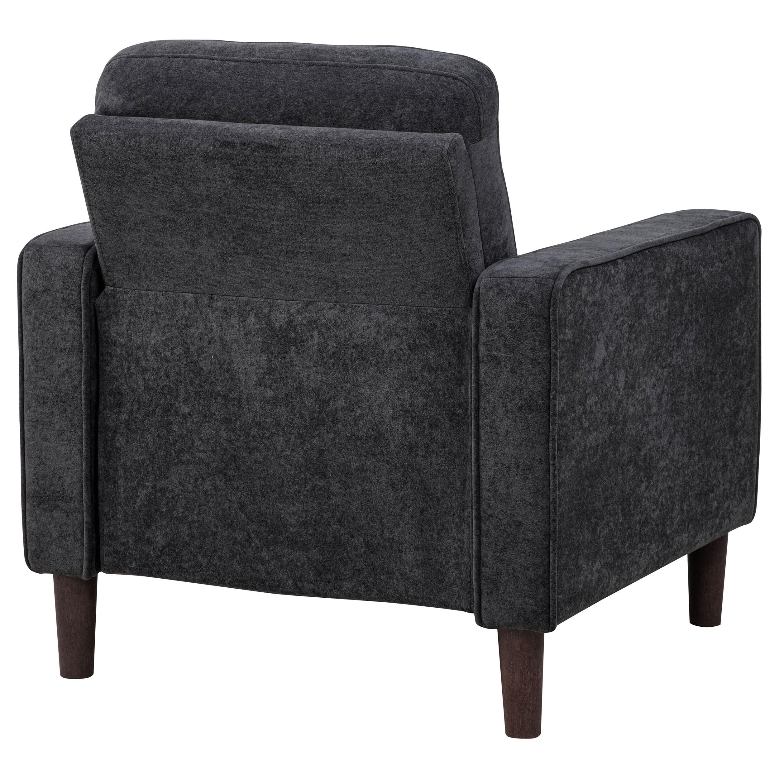 Bowen II Fabric Upholstered Track Arm Chair Steel Grey - 509983