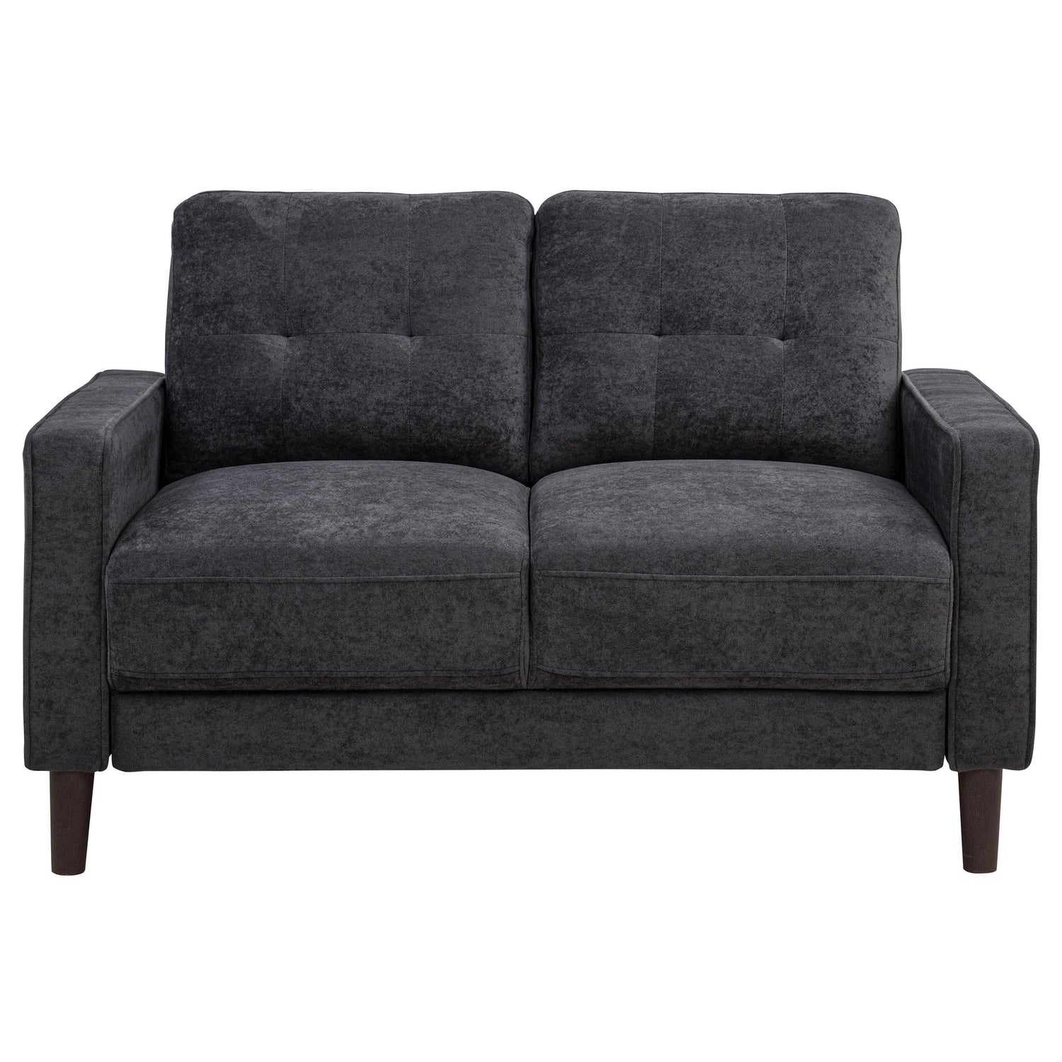 Bowen II Fabric Upholstered Track Arm Loveseat Steel Grey - 509982