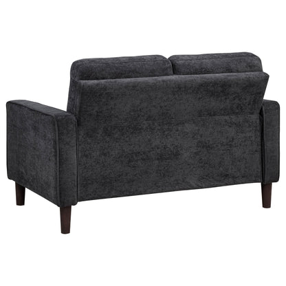 Bowen II Fabric Upholstered Track Arm Loveseat Steel Grey - 509982