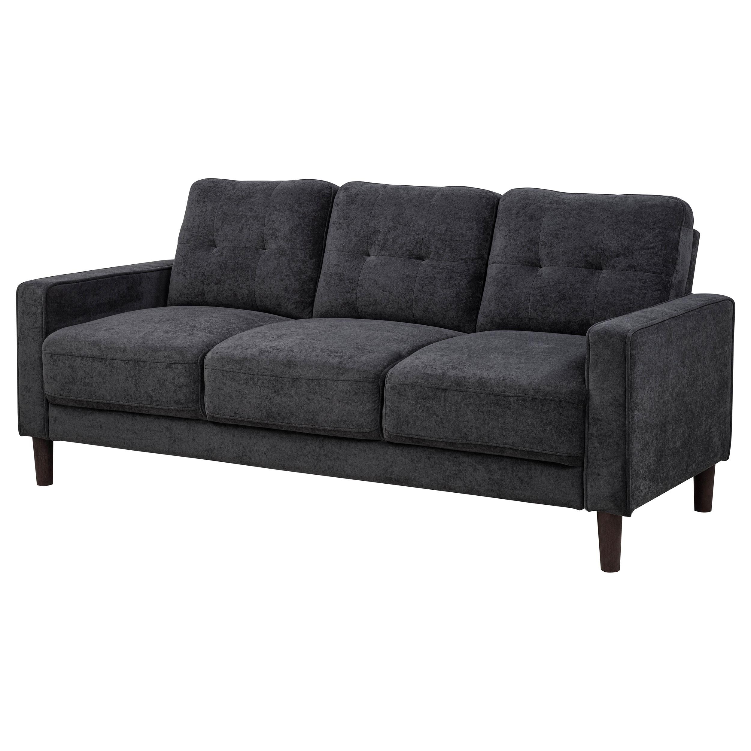 Bowen II Fabric Upholstered Track Arm Sofa Steel Grey - 509981