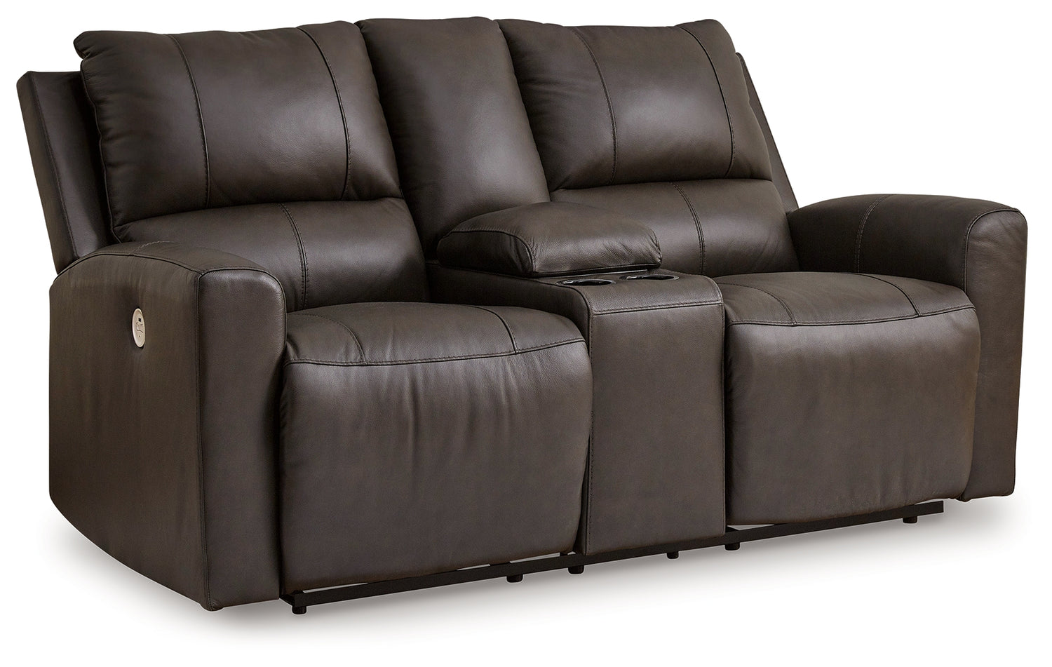 Boxmere Storm Power Reclining Loveseat with Console - U1310096