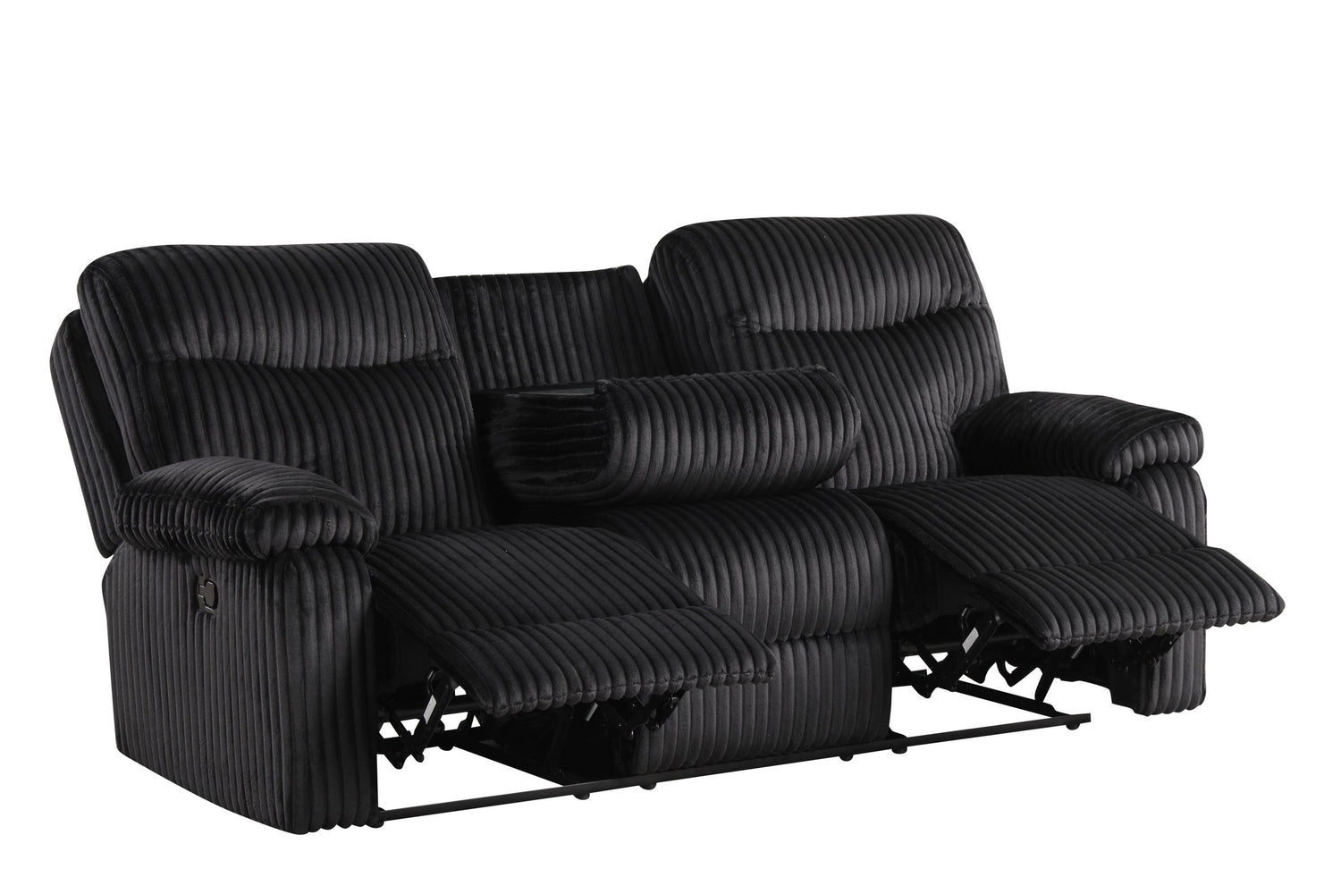 BRAVO - Black 3pc Reclining Set - BRAVO BLACK