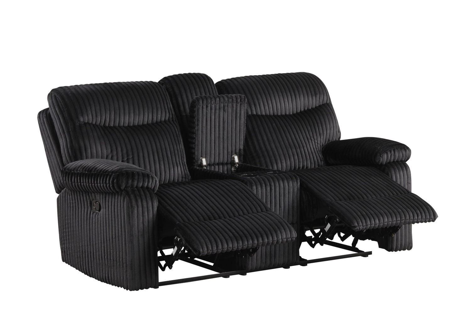 BRAVO - Black 3pc Reclining Set - BRAVO BLACK