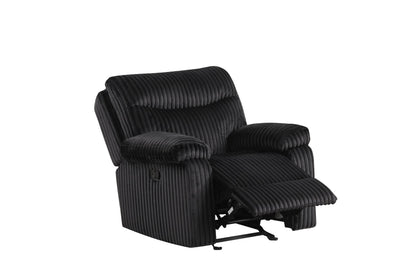 BRAVO - Black 3pc Reclining Set - BRAVO BLACK