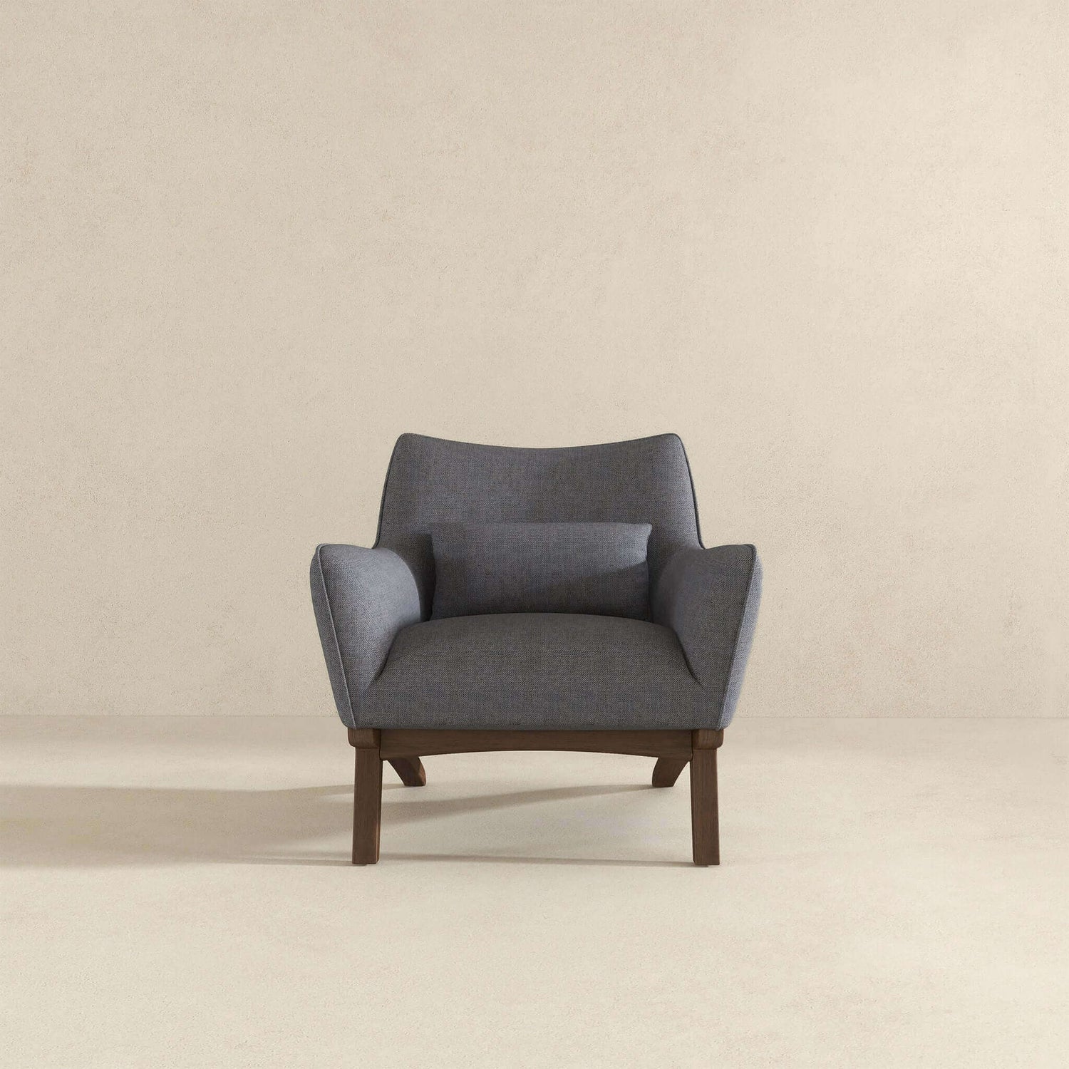 Brayden Mid Century Modern Sea Side Grey Linen Armchair - LCH00300211