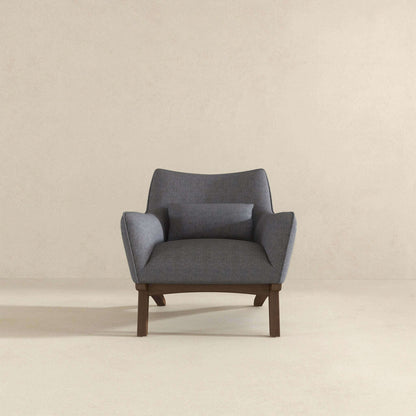 Brayden Mid Century Modern Sea Side Grey Linen Armchair - LCH00300211