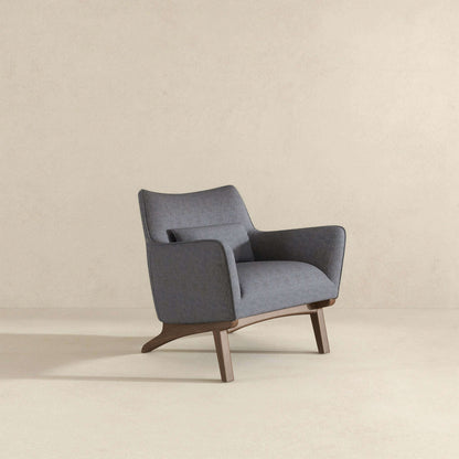 Brayden Mid Century Modern Sea Side Grey Linen Armchair - LCH00300211