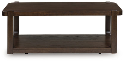 Breckington Dark Brown Coffee Table - T656-1