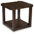 Breckington Dark Brown End Table - T656-3