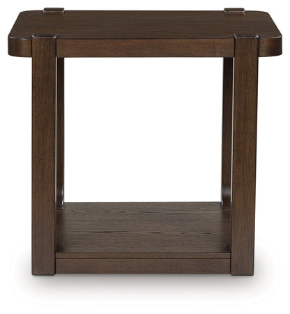 Breckington Dark Brown End Table - T656-3