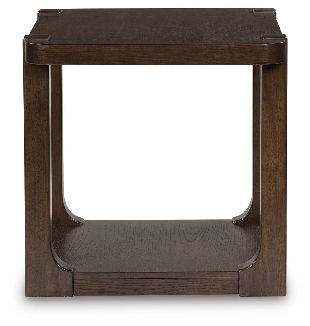 Breckington Dark Brown End Table - T656-3