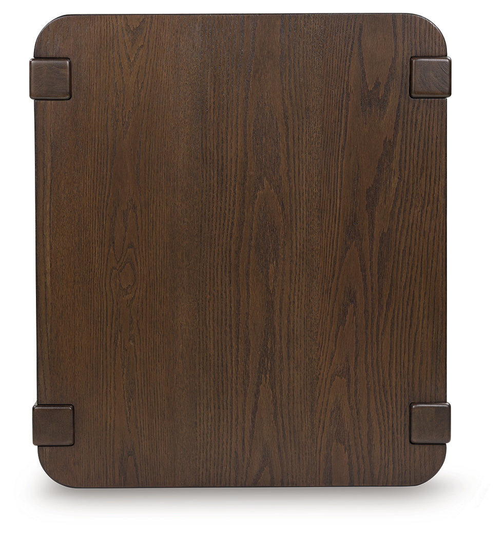 Breckington Dark Brown End Table - T656-3