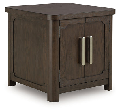 Breckington Dark Brown End Table - T678-3