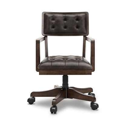 Breckington Dark Brown Home Office Desk Chair - H556-01A