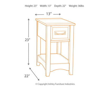 Breegin 2 End Tables in Brown - PKG008423