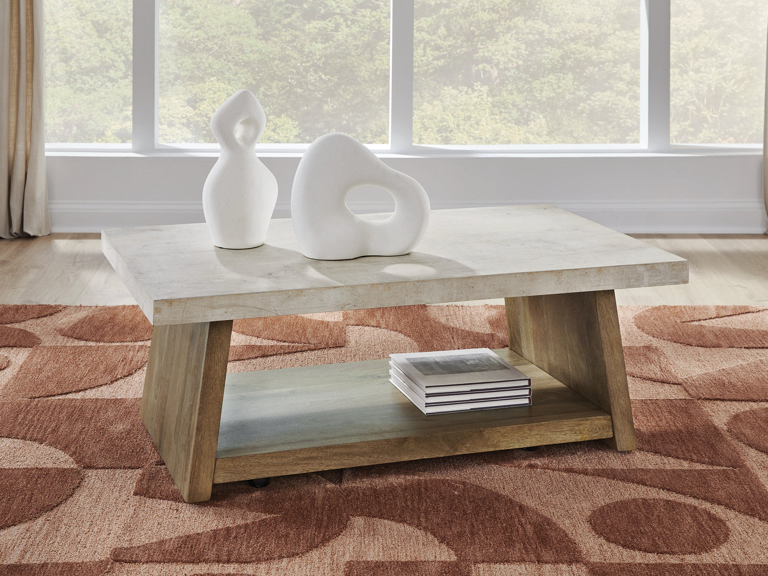 Brendalhouse Light Brown Coffee Table - T642-1