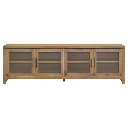 Brenham 79-inch 4-door TV Stand Media Console Light Oak - 720130