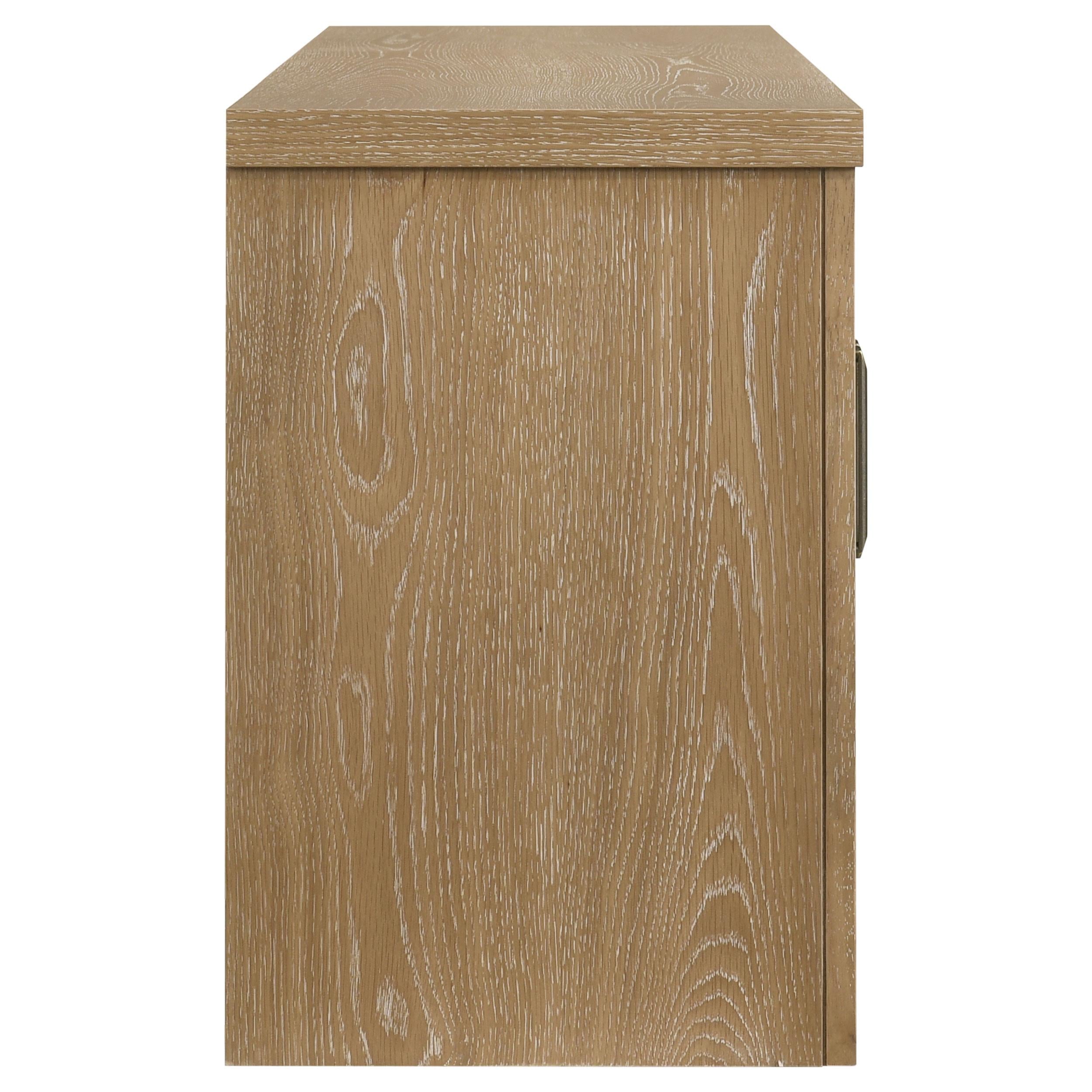 Brenham 79-inch 4-door TV Stand Media Console Light Oak - 720130