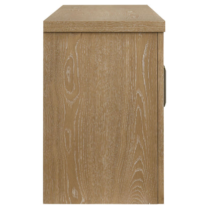 Brenham 79-inch 4-door TV Stand Media Console Light Oak - 720130