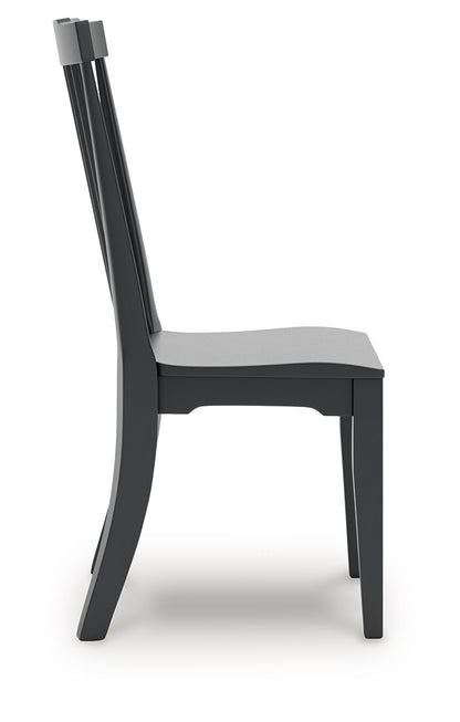 Brenkerton Black Dining Chair, Set of 2 - PCD591-01