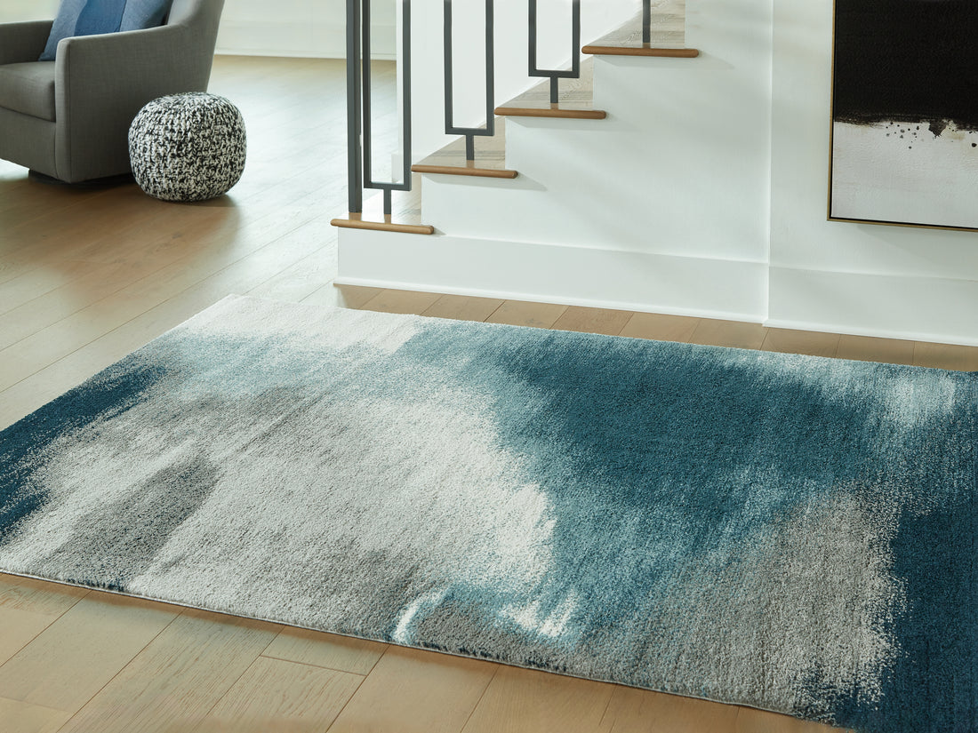 Brentward Blue/Gray/Ivory Medium Rug - R407082