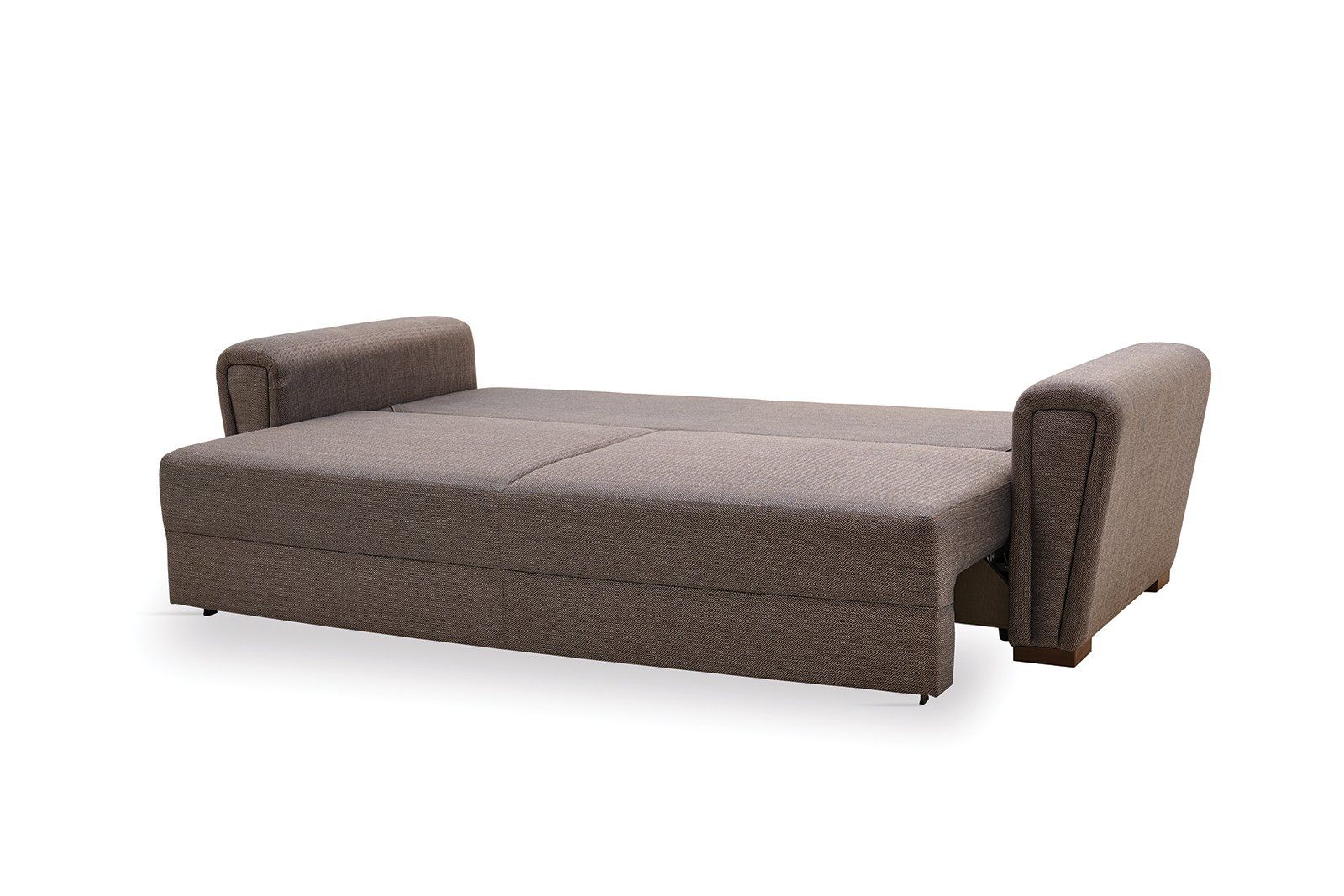 Brera Brown/Blue 3-Seater Sofa Bed with Storage - BRERA 03.302.0488.5576.0048.0000.20.14