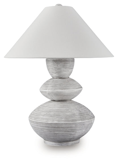 Brickdon Distressed White Table Lamp - L235874
