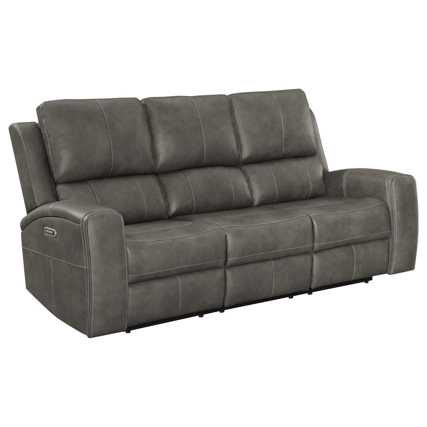 Brickston 2-piece Triple Power Reclining Sofa Set Charcoal - 603431PPP-S2