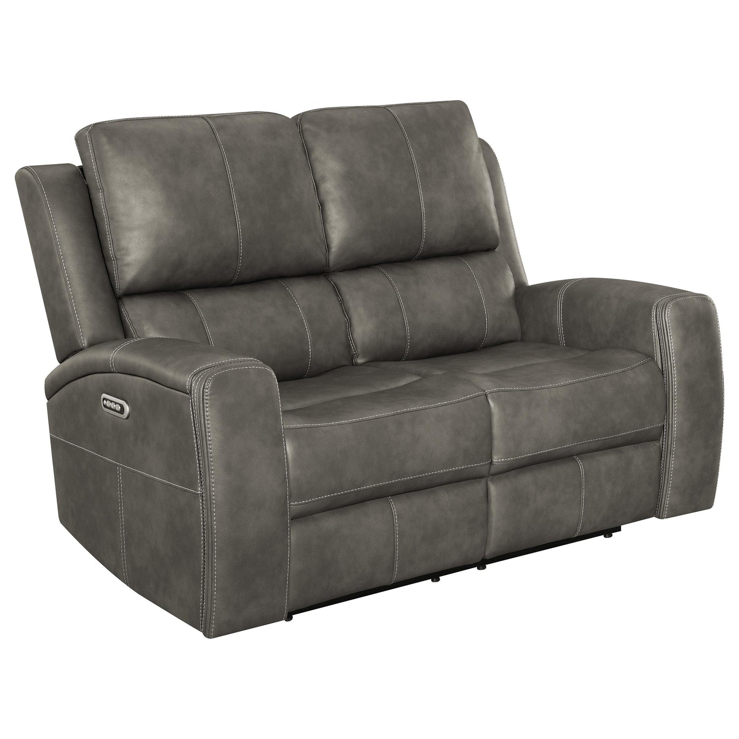 Brickston 2-piece Triple Power Reclining Sofa Set Charcoal - 603431PPP-S2