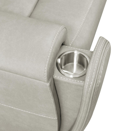 Brickston 2-piece Triple Power Reclining Sofa Set Grey - 603434PPP-S2
